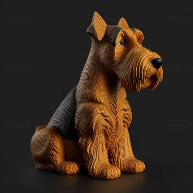 3D model Welsh Terrier dog (STL)